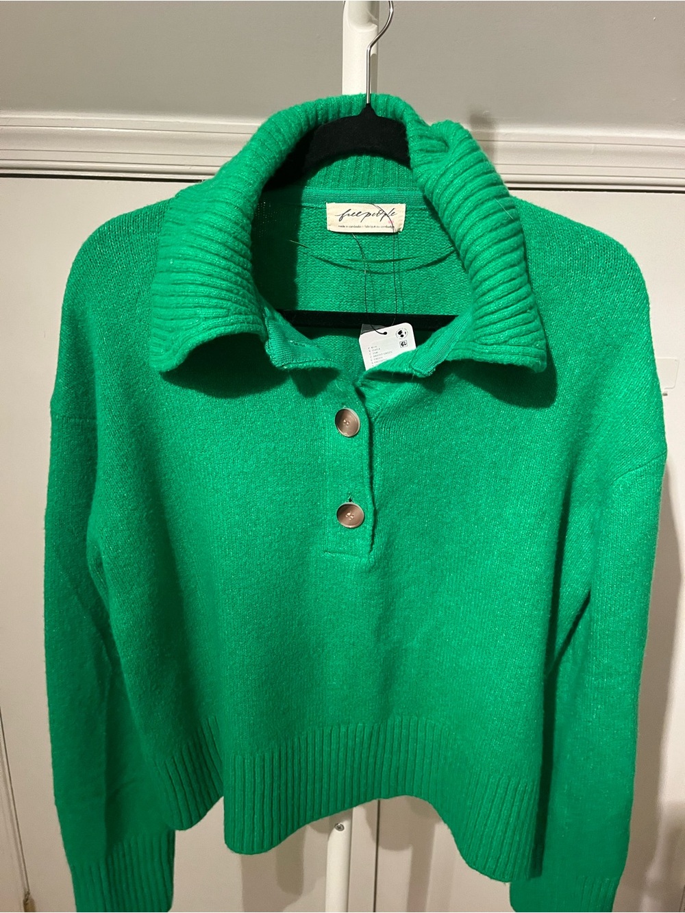 Free People Trading Up Polo Sweater - Picture 2 of 6
